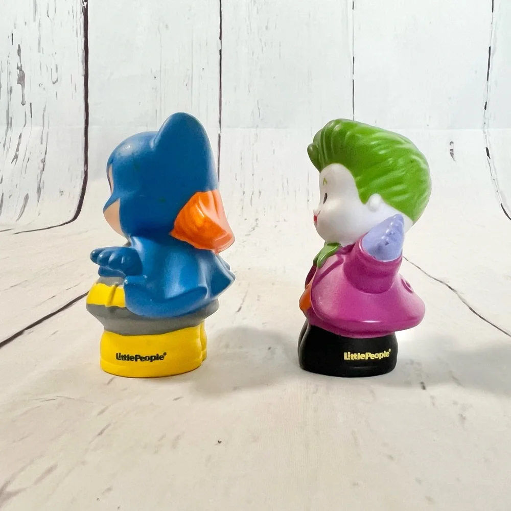 Fisher-Price Little People DC Super Friends Batgirl and Joker Figures Set Lot